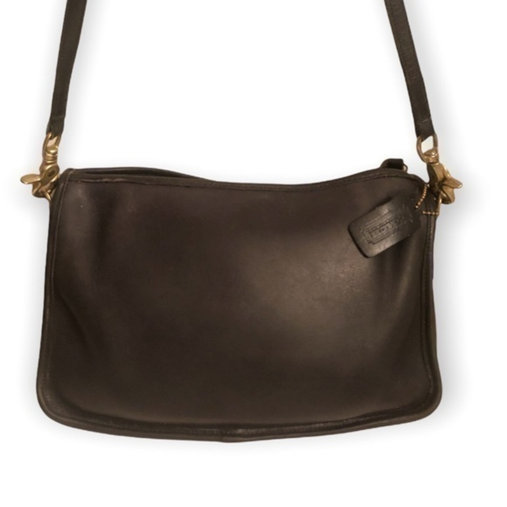 Coach Bonnie Cashin black glovetan leather New York City NYC bag